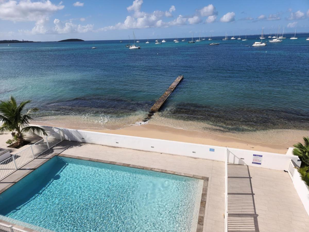 Beau Duplex Vue Mer Avec Piscine Et Acces Plage Marigot  Kültér fotó