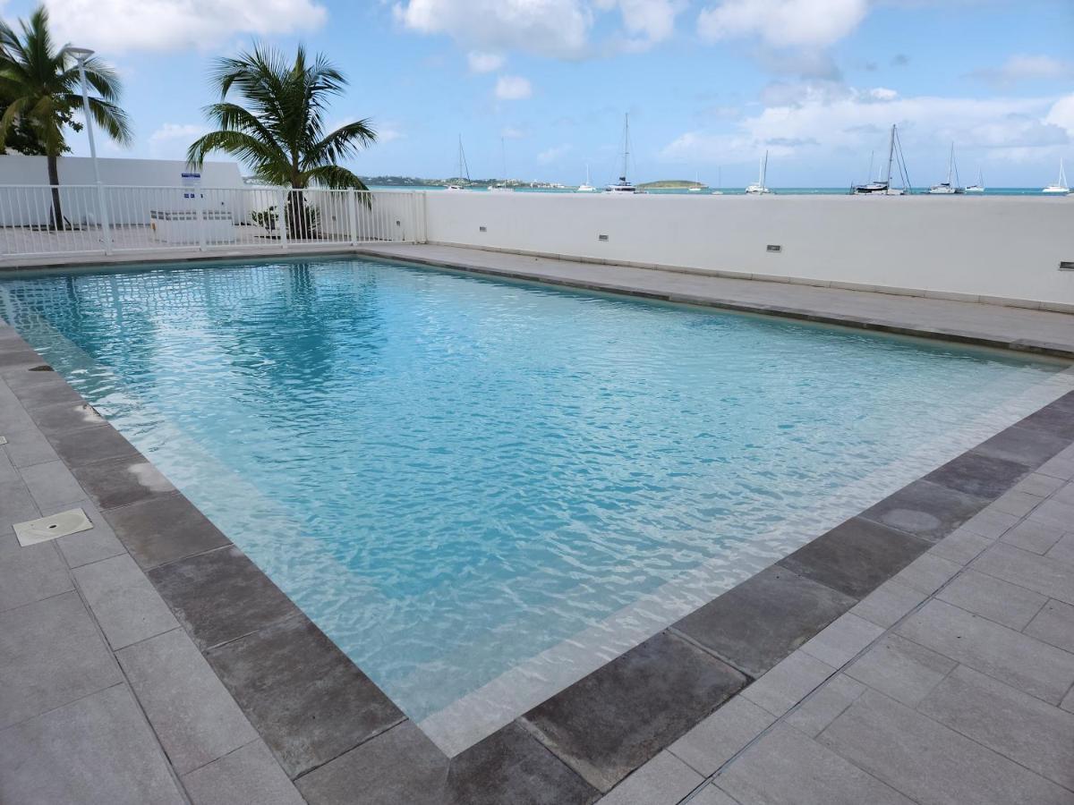 Beau Duplex Vue Mer Avec Piscine Et Acces Plage Marigot  Kültér fotó