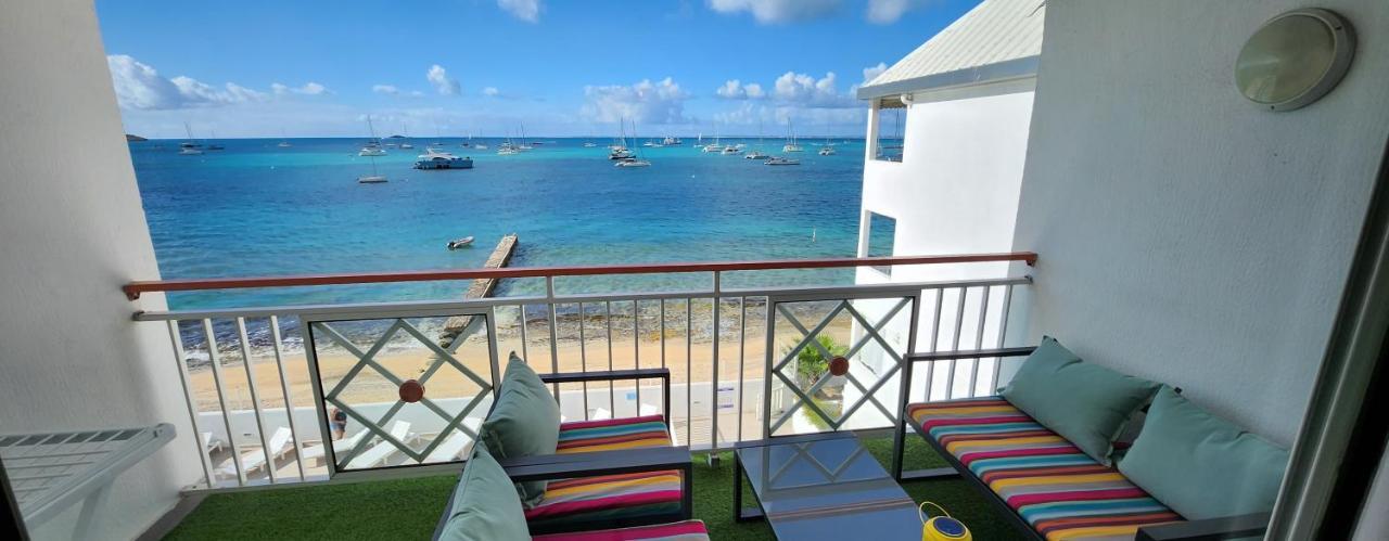 Beau Duplex Vue Mer Avec Piscine Et Acces Plage Marigot  Kültér fotó